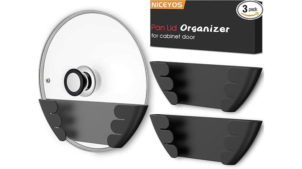 adjustable cabinet pot lid organizer