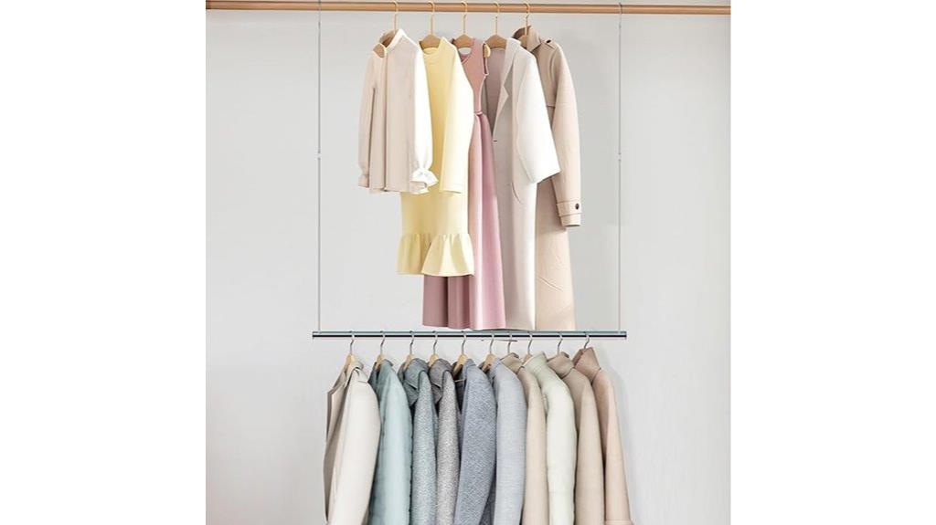 adjustable closet hanging rod