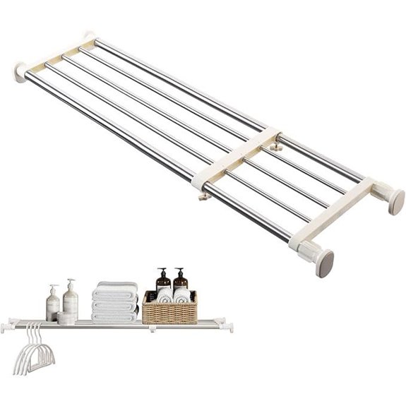 BAOYOUNI Adjustable Tension Closet Rod