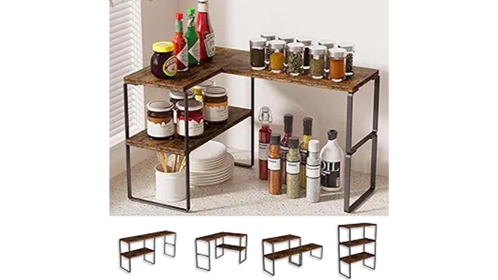 adjustable corner shelf system