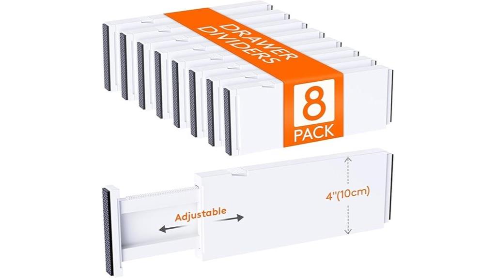 adjustable drawer organizer set