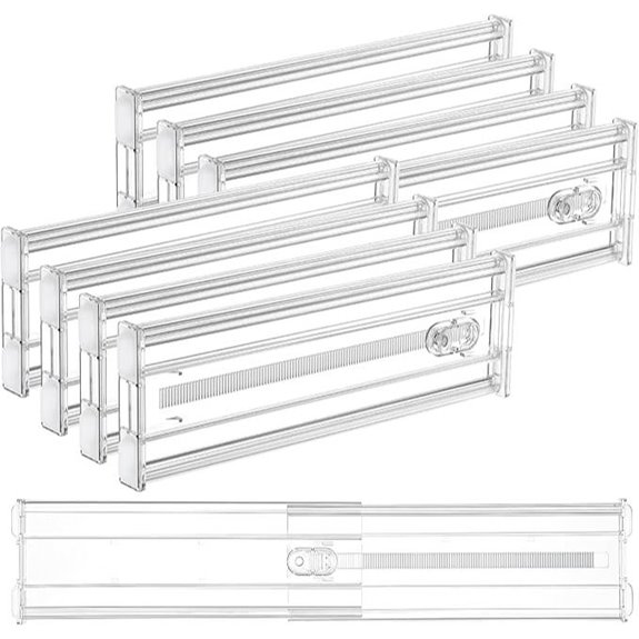 Vtopmart Expandable Drawer Dividers (8 Pack)