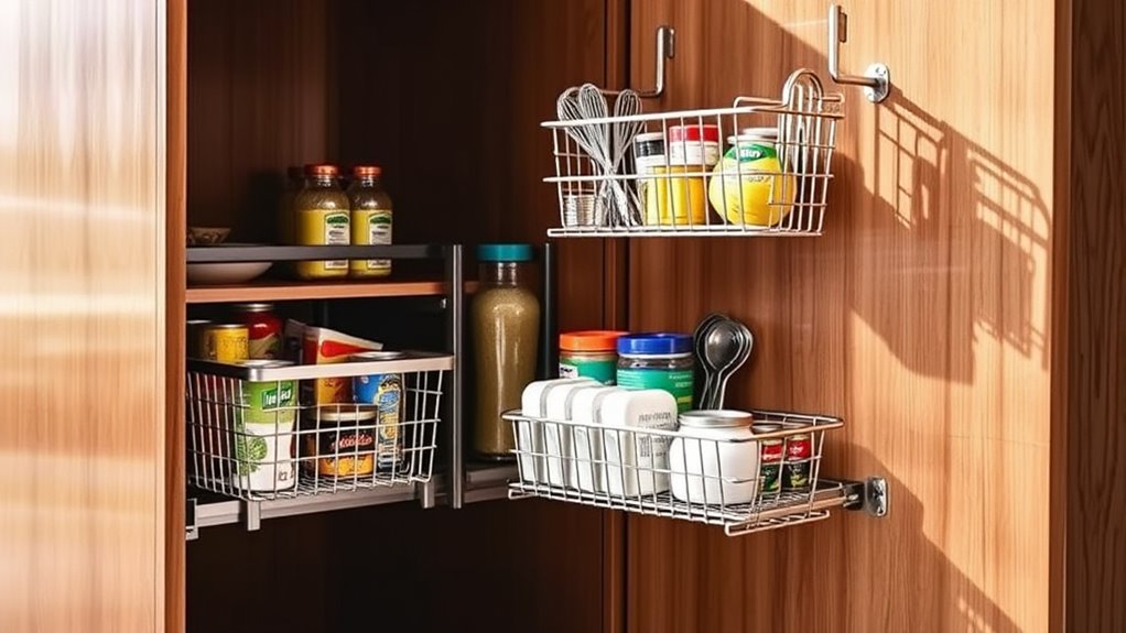 adjustable durable cabinet organizers