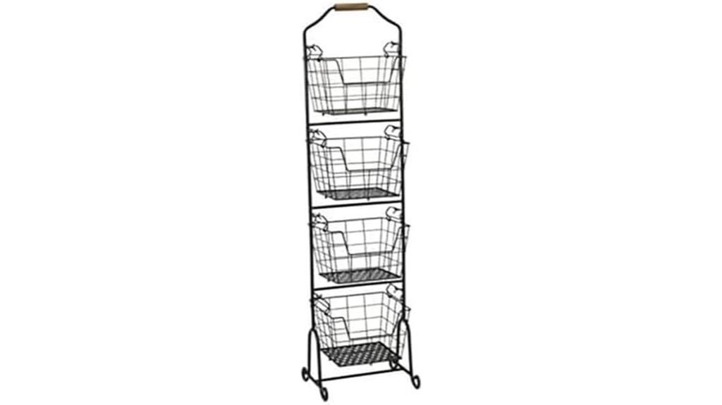 adjustable metal market basket