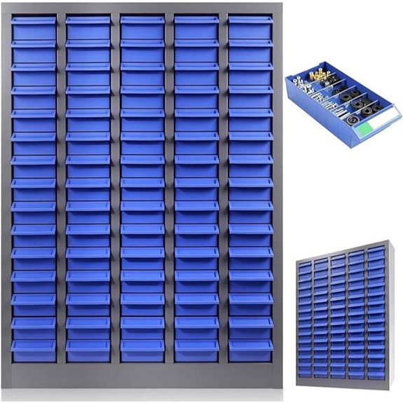 Bolt and Nut Organizer Cabinet with Adjustable Shelves