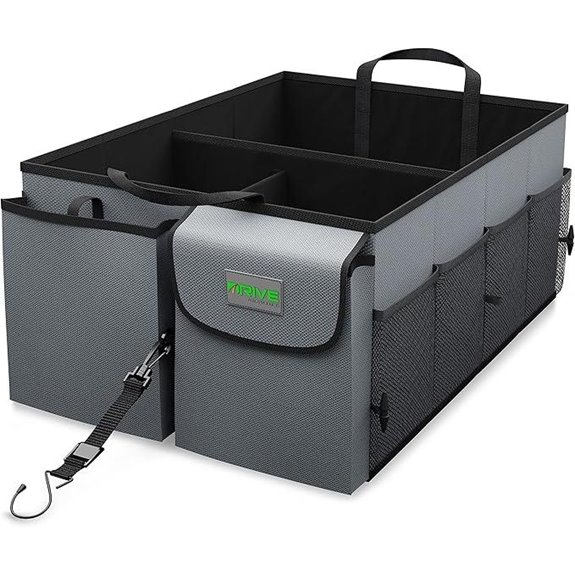 DRIVE Car Trunk Organizer with Adjustable Straps