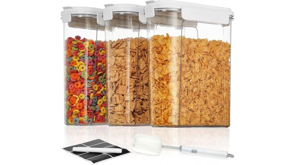 airtight cereal storage containers