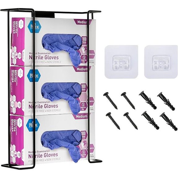 Alpine Wall Mount Latex Glove & Tissue Dispenser