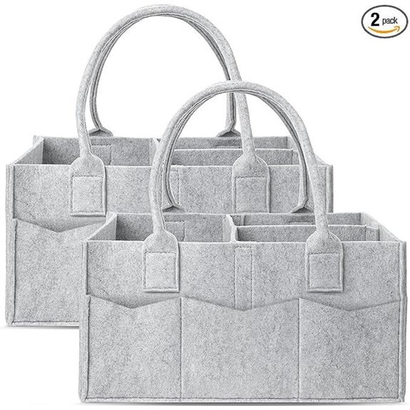 Cute Castle 2-Pack Baby Diaper Caddy Organizer