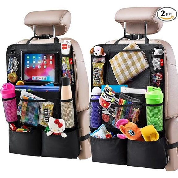 Helteko Backseat Car Organizer with Touch Screen Holder