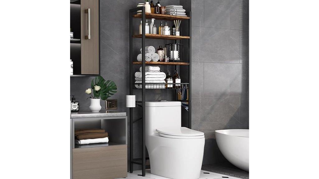 bathroom over toilet storage