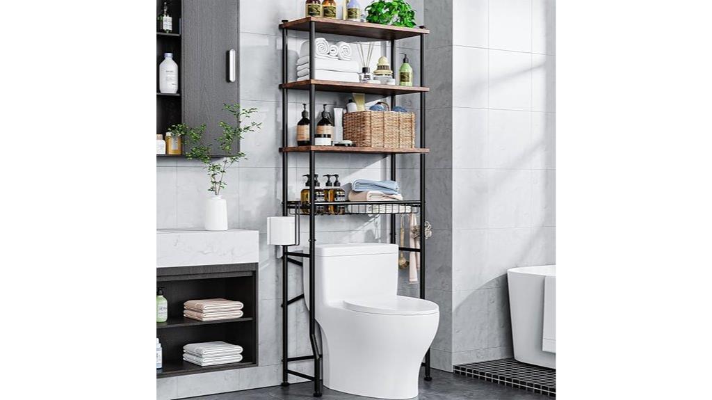bathroom over toilet storage