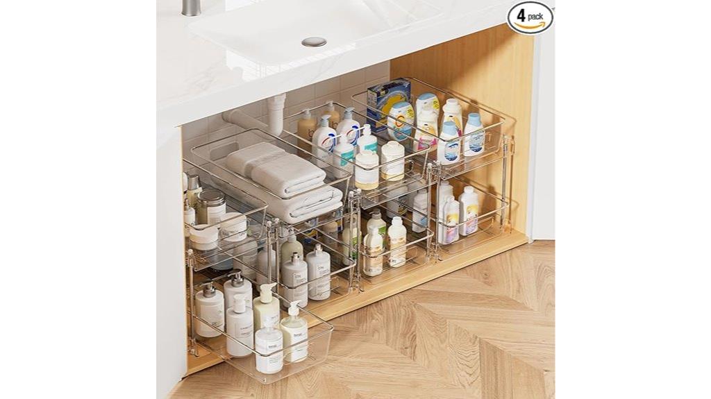 bathroom storage container set