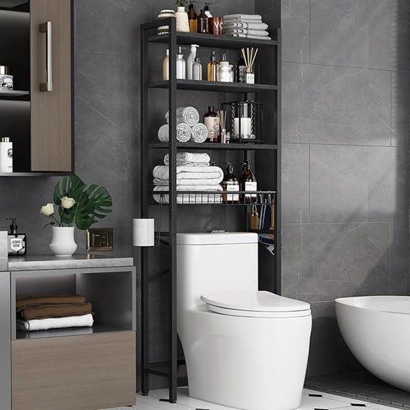 Over-The-Toilet 4-Tier Bathroom Storage Shelf