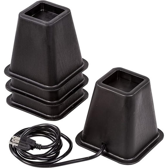 Honey Can Do Bed Risers with Outlets & USB Ports