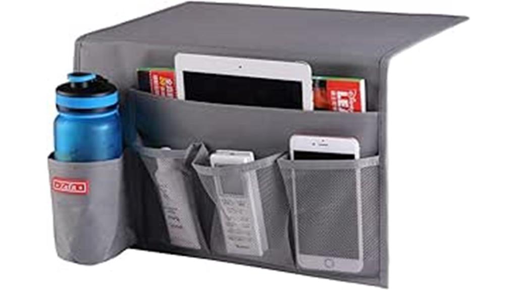 bedside organizer with five pockets