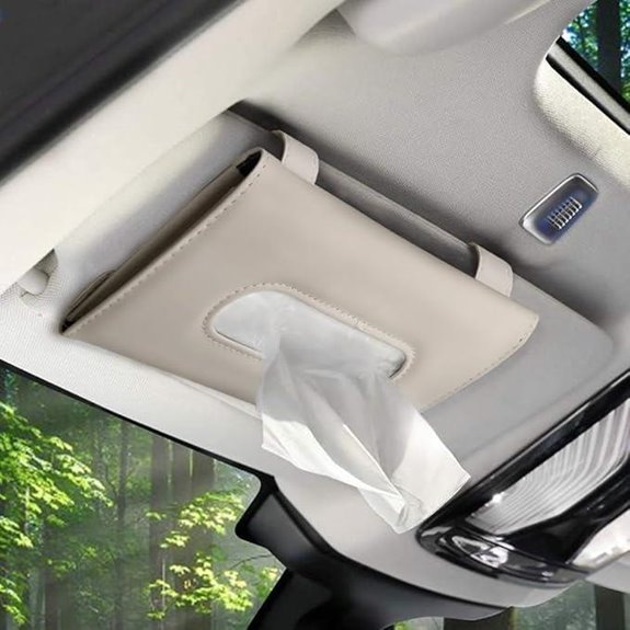 Car Tissue Holder for Car Visor (Beige)
