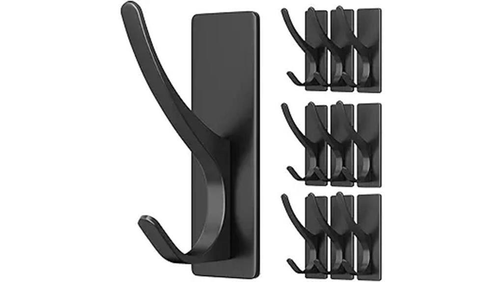 black stainless steel hooks