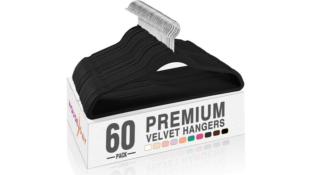 black velvet hangers pack