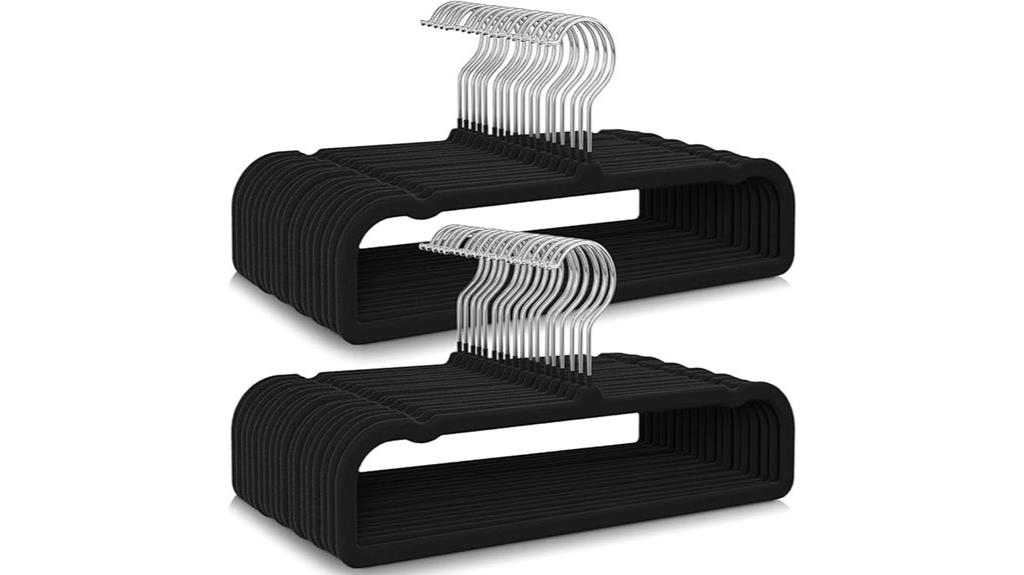 black velvet hangers pack