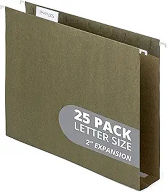 Blue Summit 25 Pack Heavy Duty Hanging File Folders