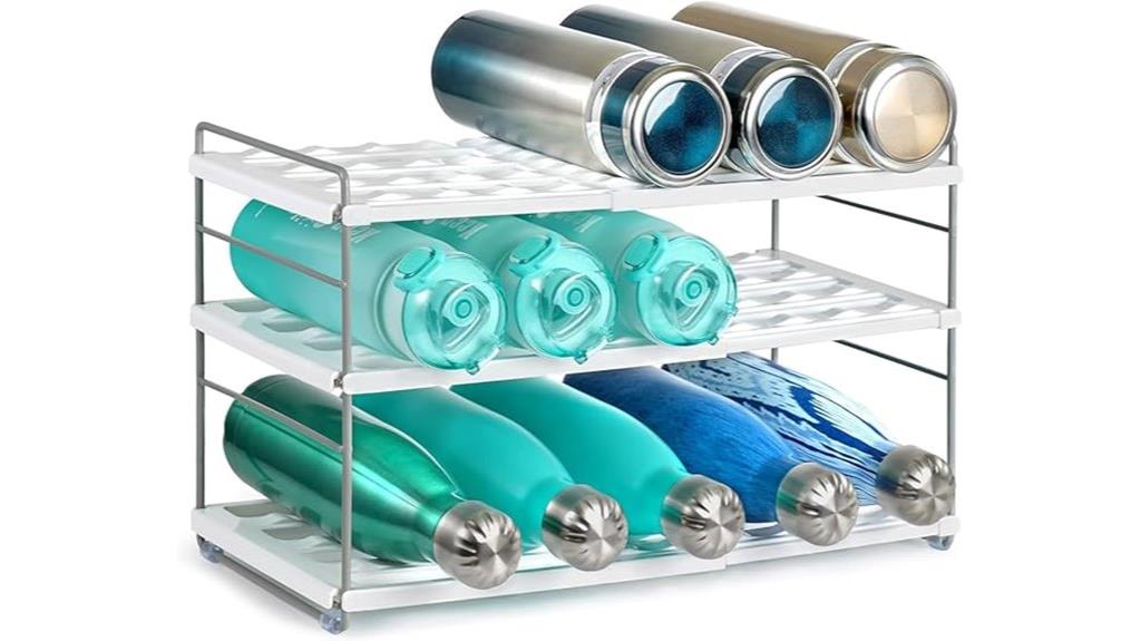 cabinet water bottle organizer