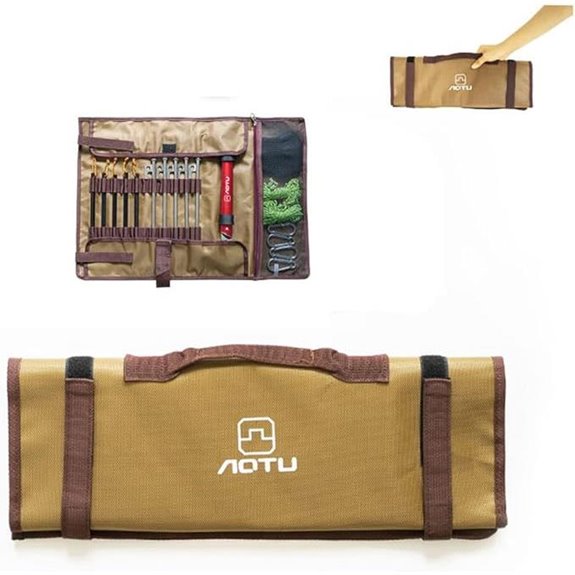 Tent Stake Storage Bag for Camping Pegs and Hammer