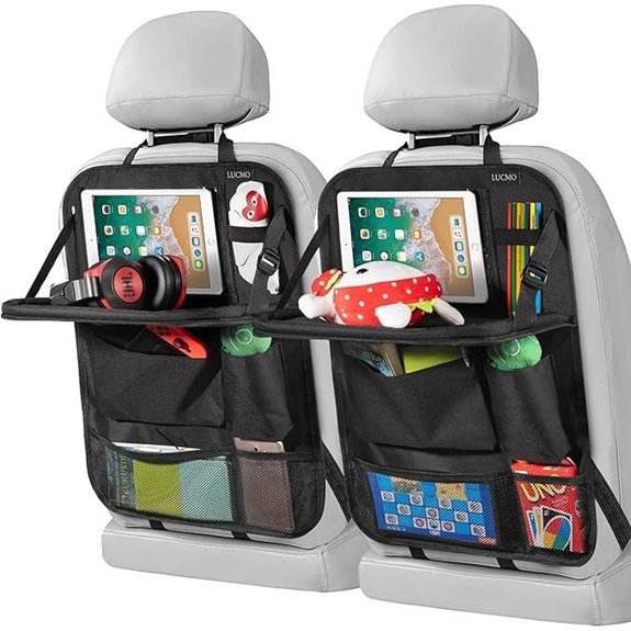 LUCMO Car Backseat Organizer with Tablet Holders