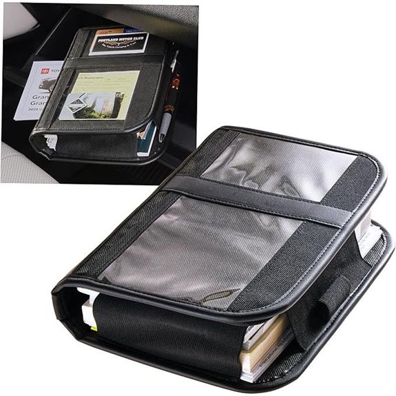 High Road Car Glove Box Organizer with Clear Pockets