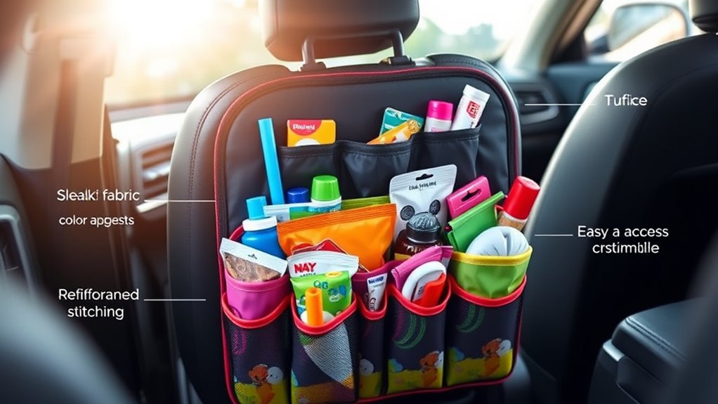 car organizer size and features