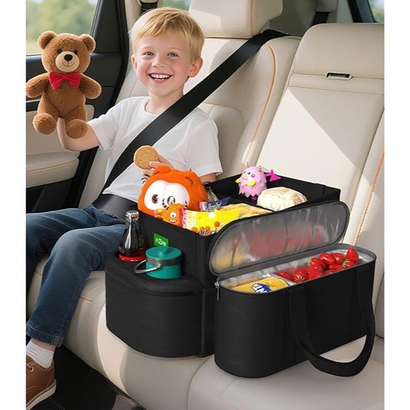 Large Car Seat Organizer with Cooler Bag