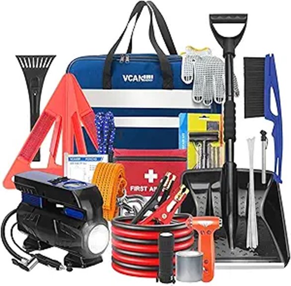 Car Emergency Safety Kit with Air Compressor