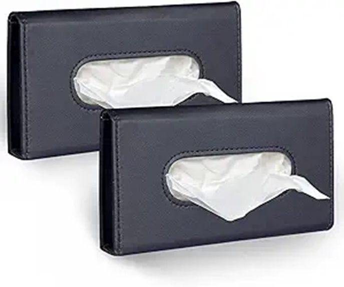 Car Tissue Holders for Sun Visor (2 Pack)