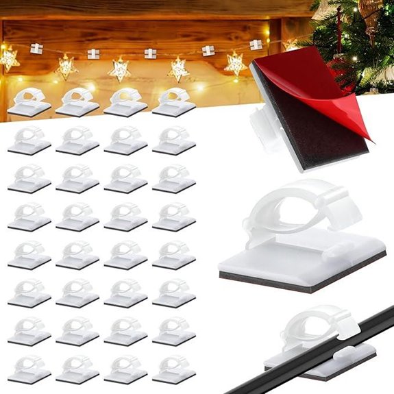 Blulu 400 Christmas Light Hooks for Hanging Lights