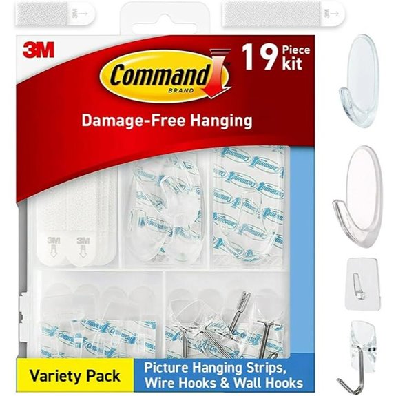 Command Clear Variety Pack for Hanging Decorations