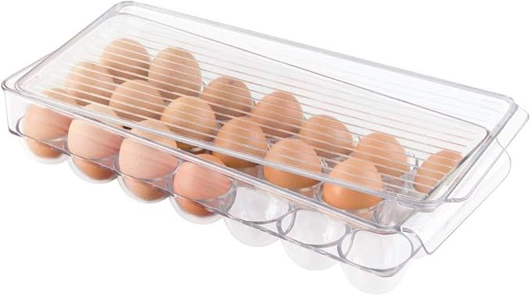 clear plastic egg container