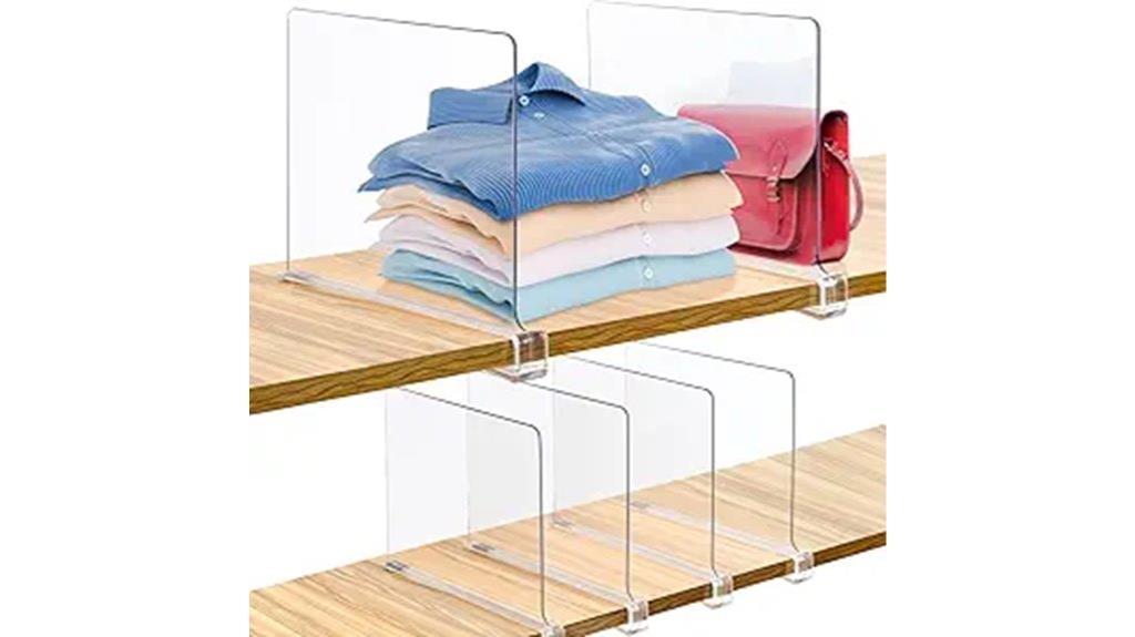 closet shelf divider organizers