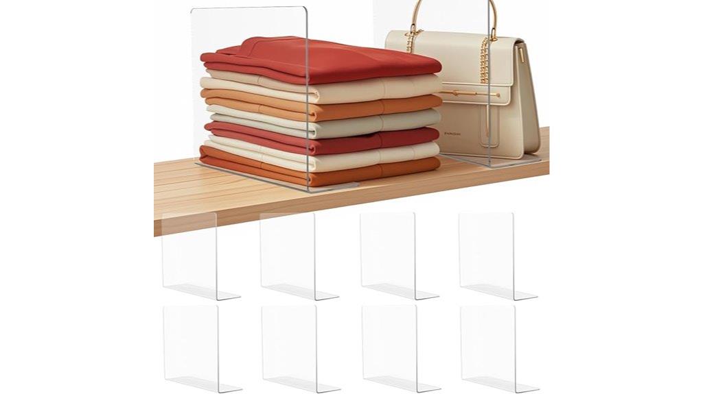 closet shelf divider organizers