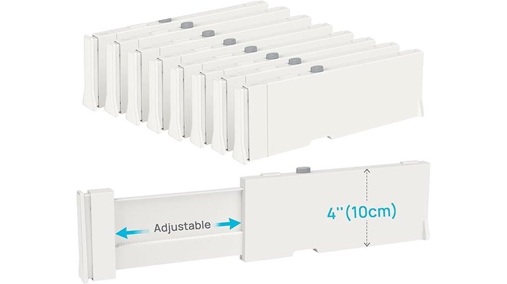 clothes drawer divider set