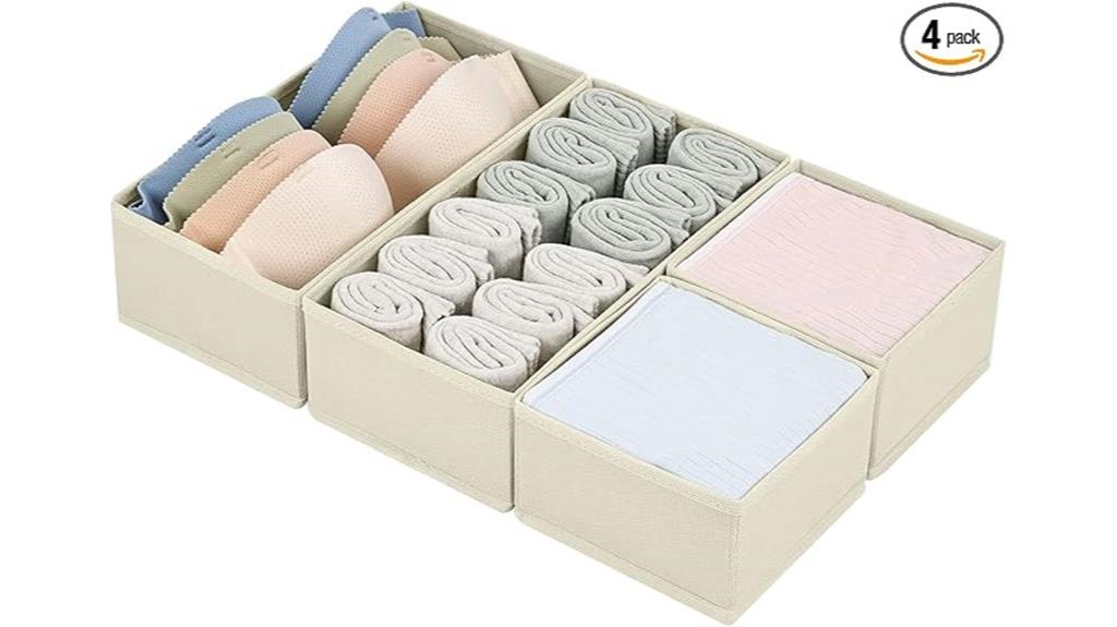 clothes drawer organizer set