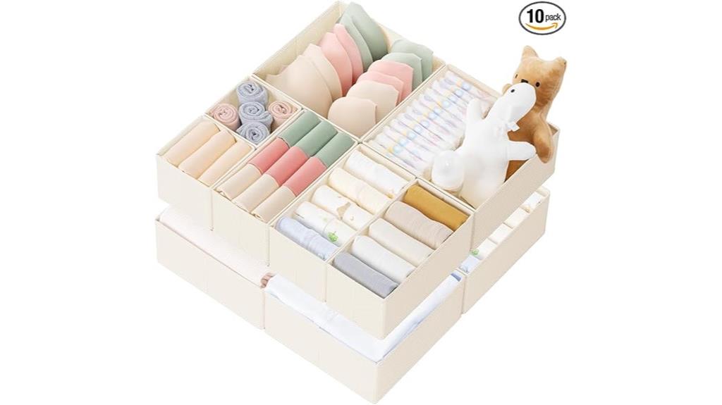 clothes organizer bins pack