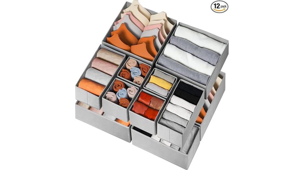 clothing drawer organizer pack
