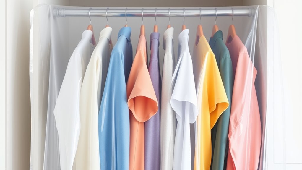 clothing rack dust covers