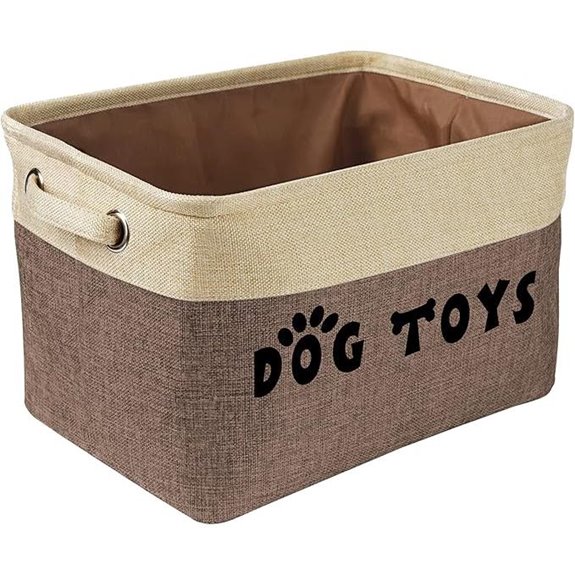 Pet Artist Collapsible Dog Toy Storage Basket