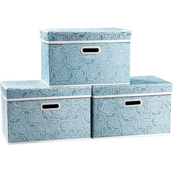PRANDOM Collapsible Fabric Storage Bins 3-Pack