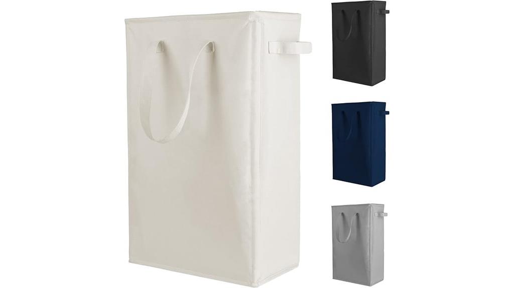 collapsible narrow laundry basket