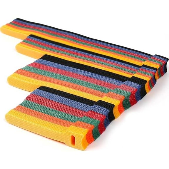 Multicolor Reusable Cable Ties Set (180PCS)