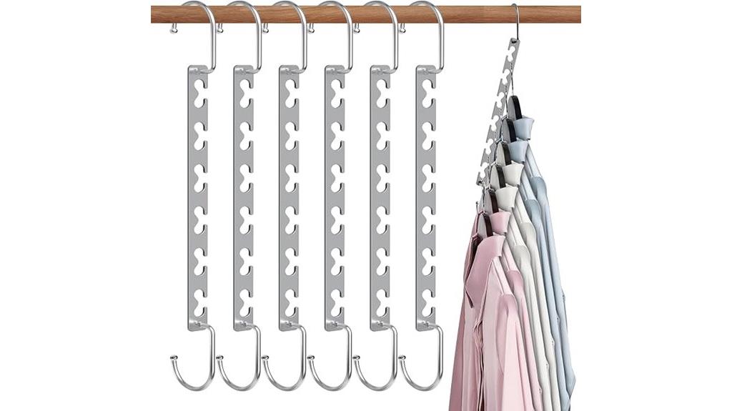 compact metal closet hangers