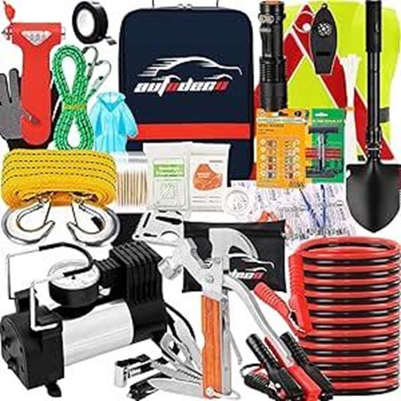 AUTODECO Roadside Emergency Car Kit 95 Pieces