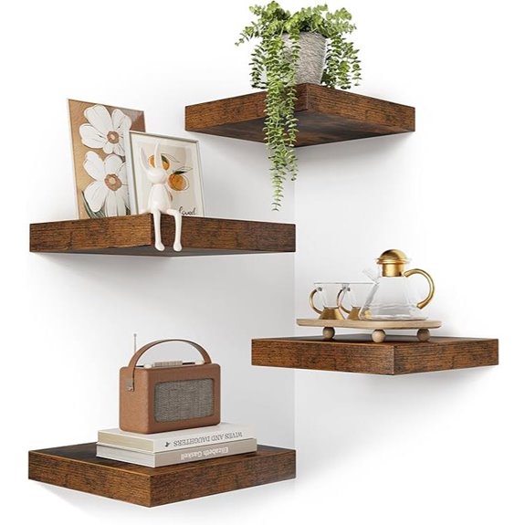 Olakee Corner Floating Shelves Set of 4